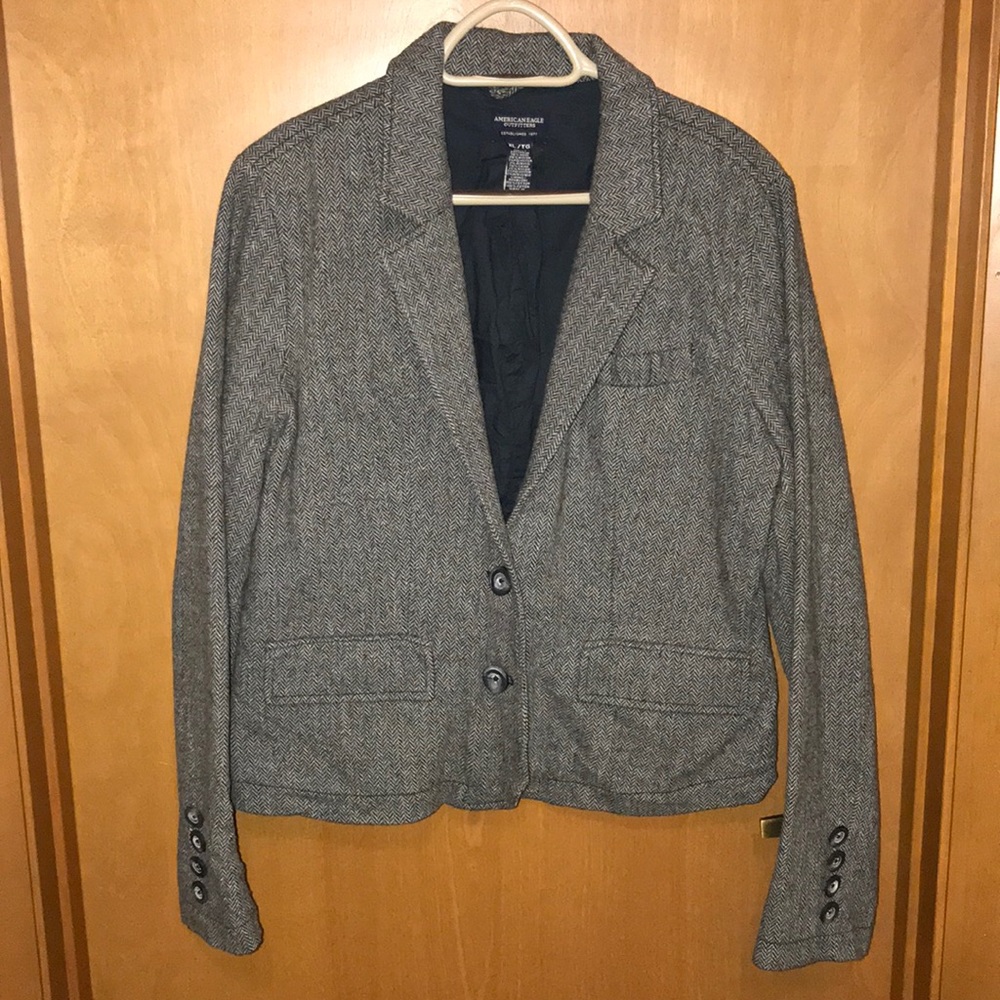 American Eagle outfitters tweed wool blazer xl